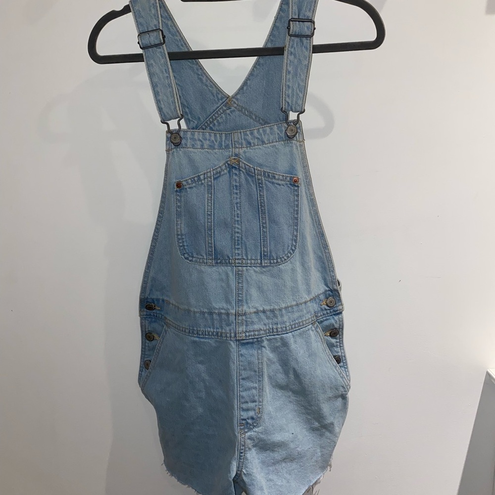 Jean Overall Shorts